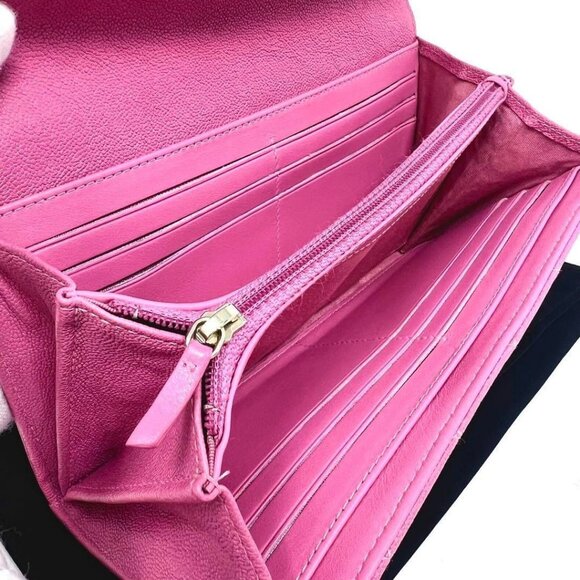 Authentic CHANEL Boy CC Flap Lambskin Wallet Chain Shoulder Crossbody Pink Gold - Picture 12 of 15